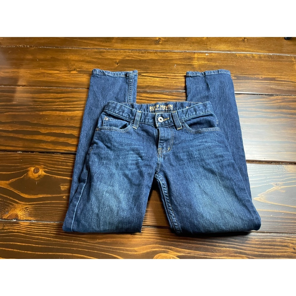 Ruff Hewn Jeans, Girl's Size 12, Blue, Denim, Skinny, Pockets, Adjustable Waist